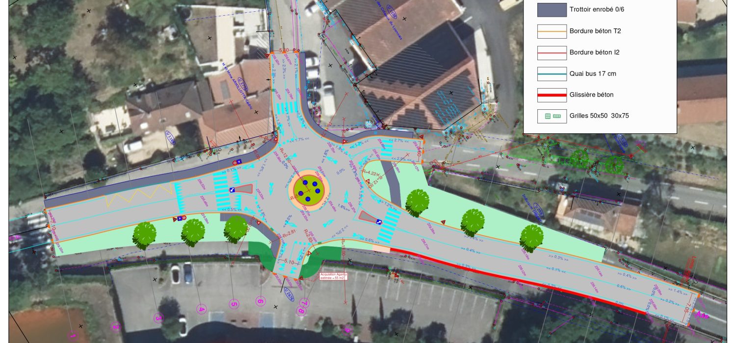 Aménagement du giratoire de la RD 389 à Sain Bel Aménagement du giratoire de la RD 389 à Sain Bel